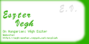 eszter vegh business card